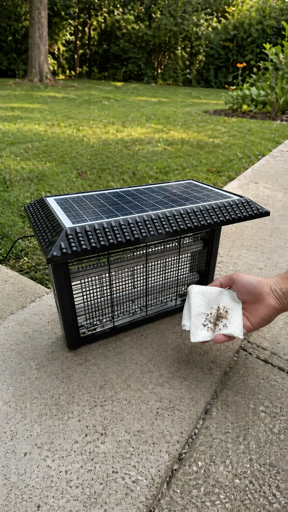 NovaVolt Solar Bug Zapper customer review Angela M.