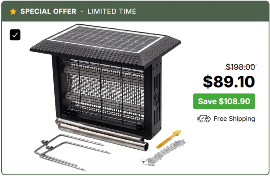 NovaVolt Solar Bug Zapper price 